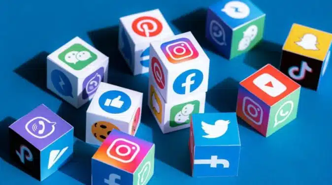 Logos of different social media